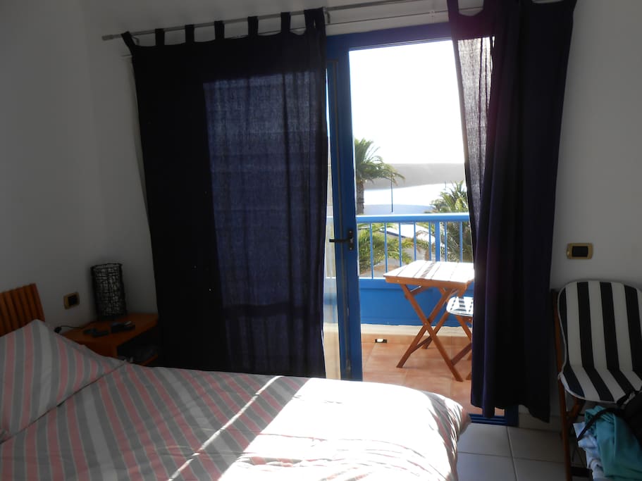 Bedroom and balcony