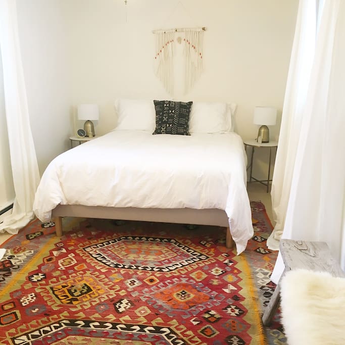 Bedroom with queen bed