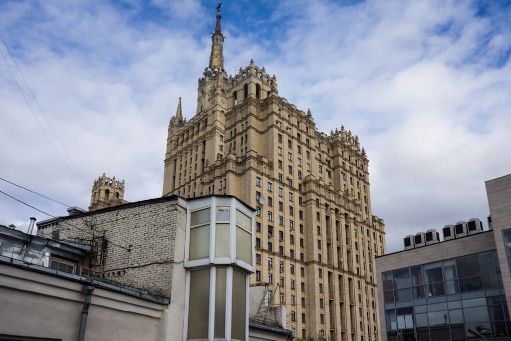 View from your room onto one of the Stalin’s skyscrapers, so-called ‘Vysotkas’