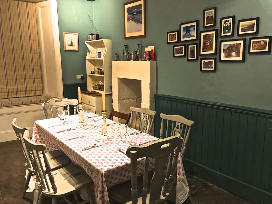 Kitchen ready for cosy night in