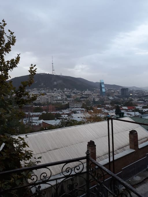 view from the balcony