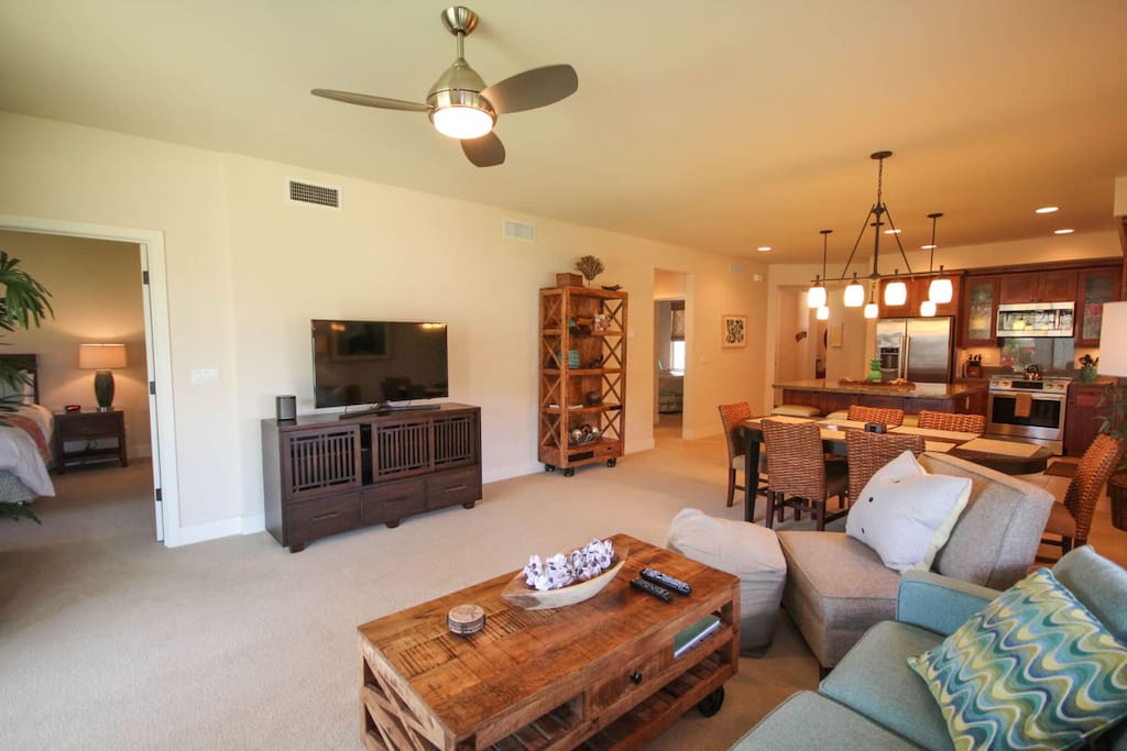Living Area and Master Bedroom