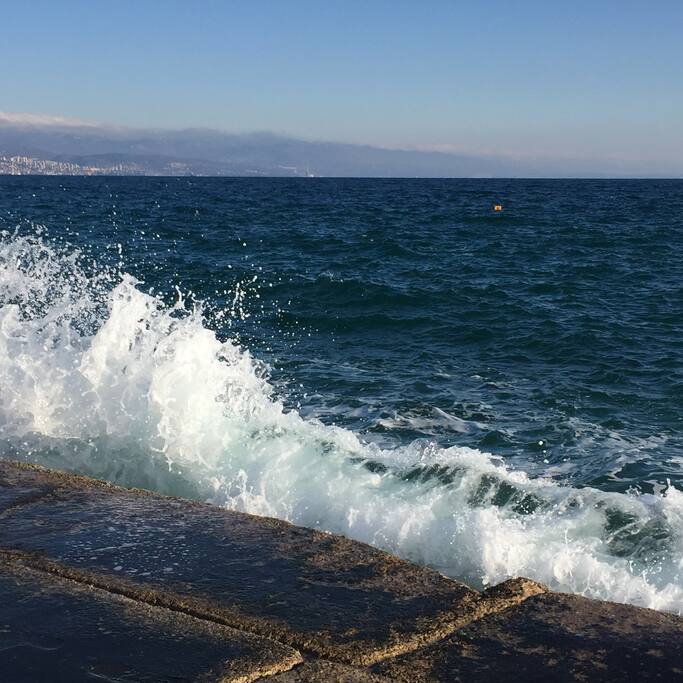Zum Meer sind es nur wenige Schritte