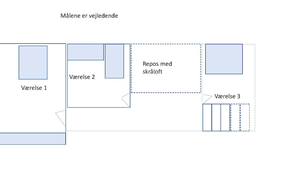 OBS: Dette opslag handler om værelse 1.