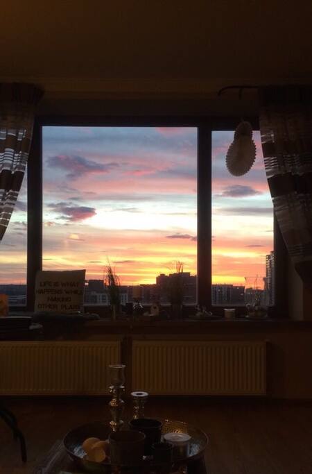 Sunset definitely is a spectacular event on nice summer evenings!