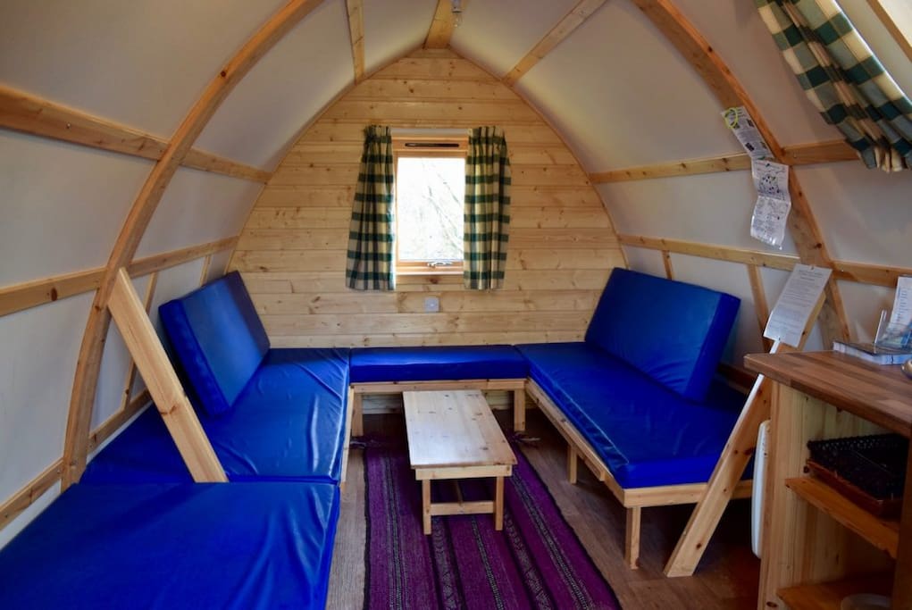 The inside of the Cabin