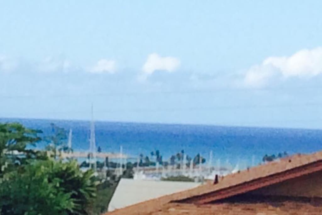 View from front gate is the marina at Ko Olina resort