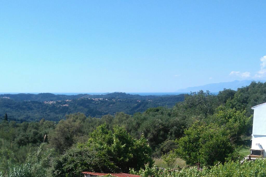 θέα από τη βεράντα