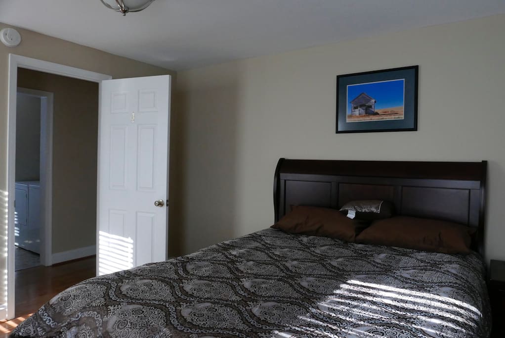 Comfortable queen size bed