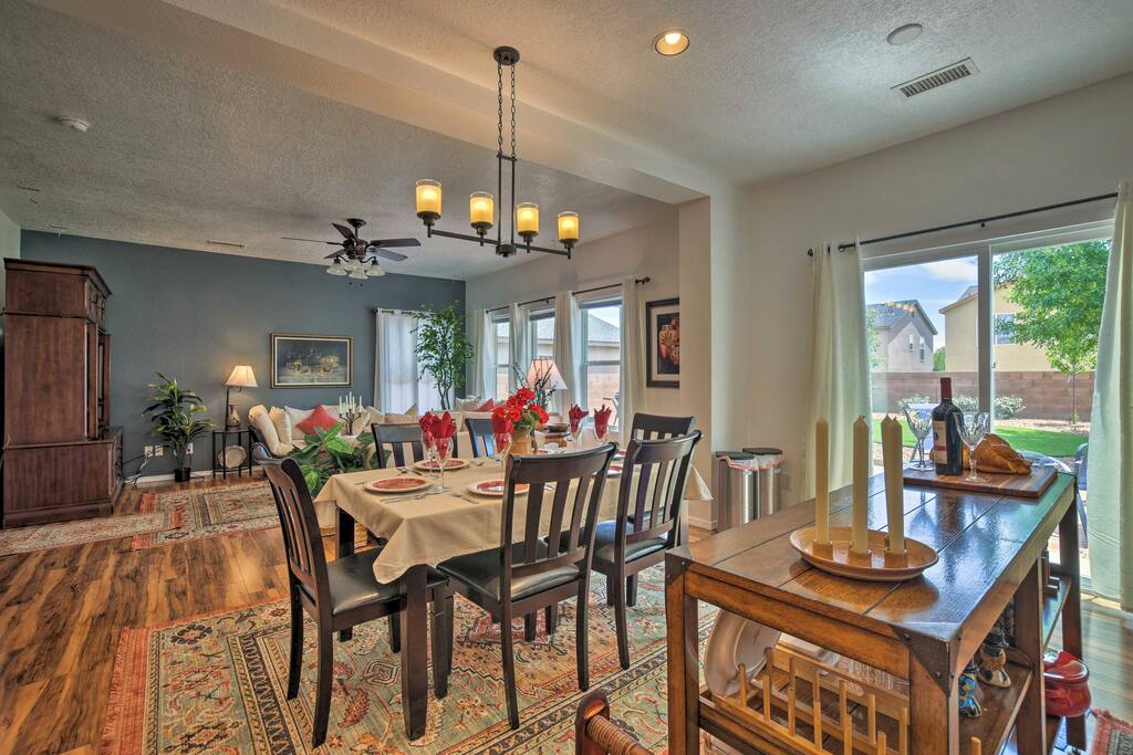 This home boasts upscale furnishings and beautiful decor.