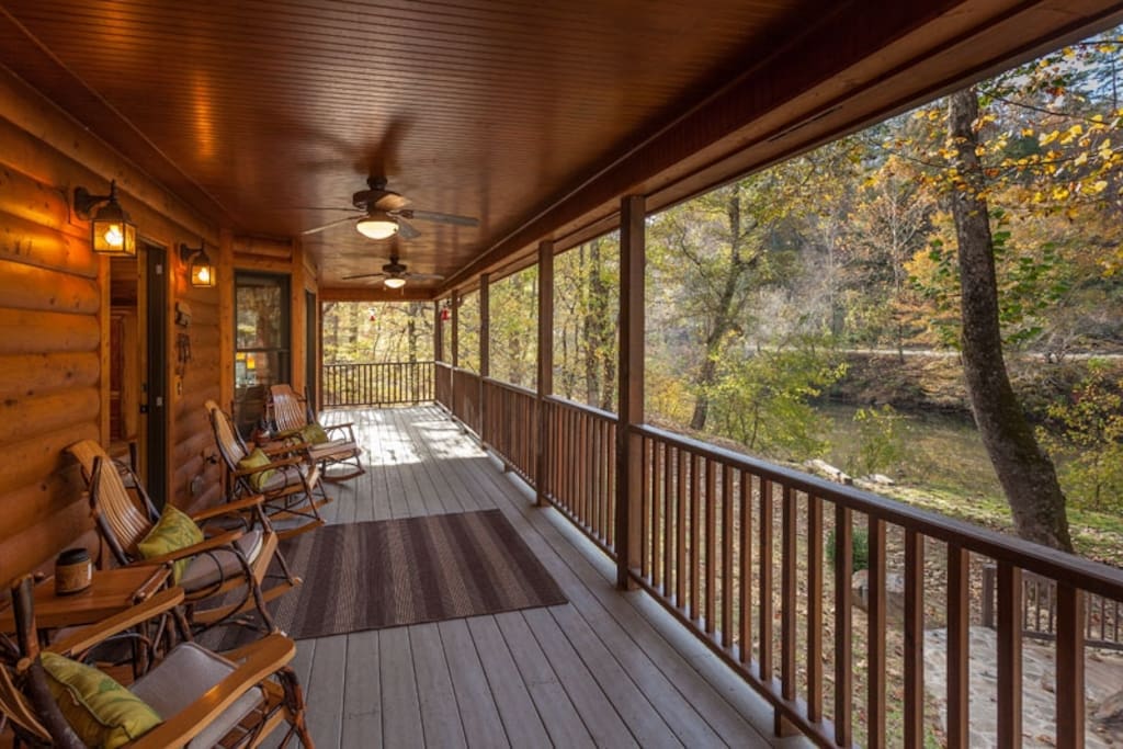 View of the Coosawattee River from the deck area