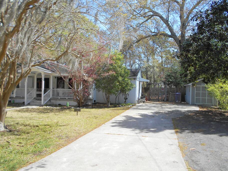 Street view of front yard