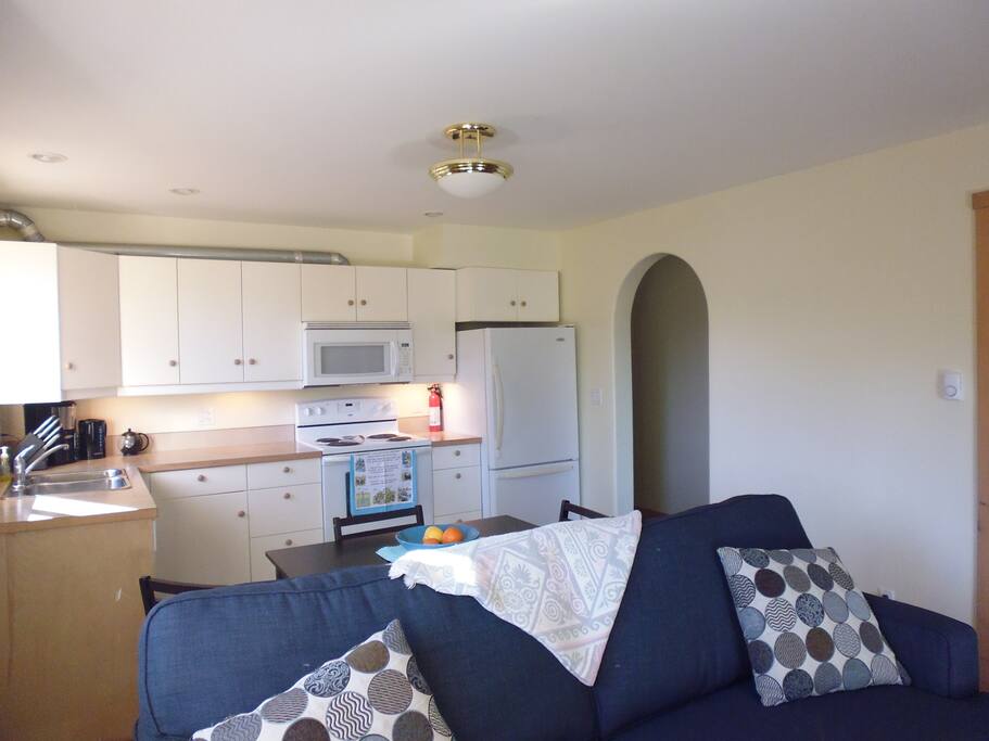 Living area looking towards kitchen