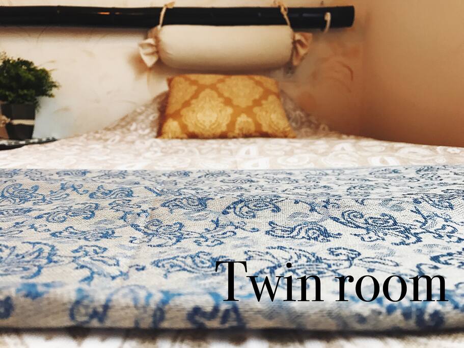 Spare Twin Room, With Large Wardrobe & Ceiling Fans