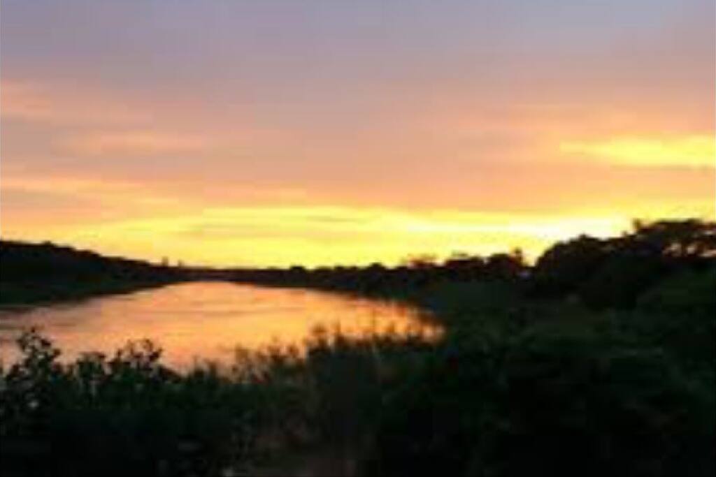 Vista Maravilhosa do Por do Sol.