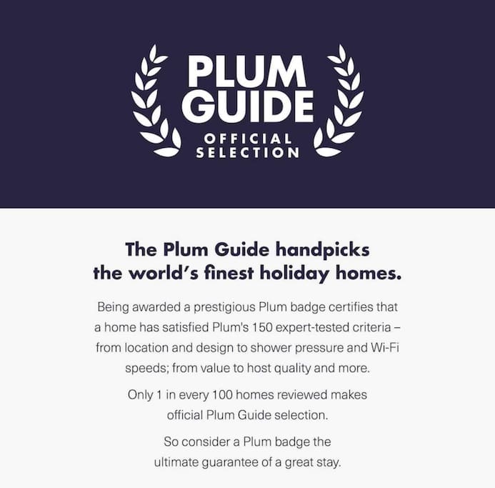 Selected again for inclusion in the Plum Guide 2018