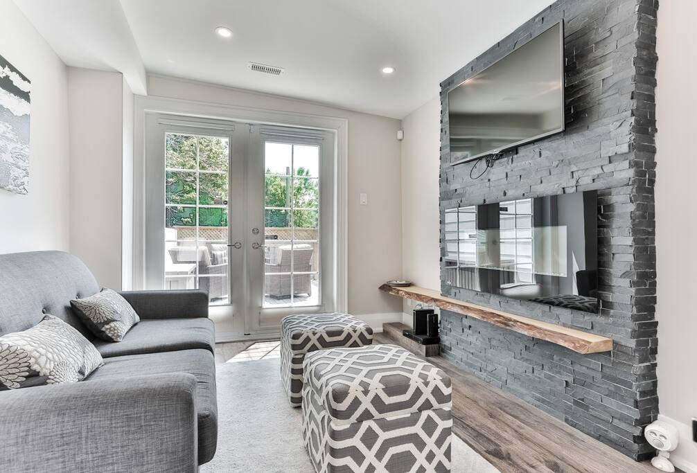 Lots of natural light in the living room