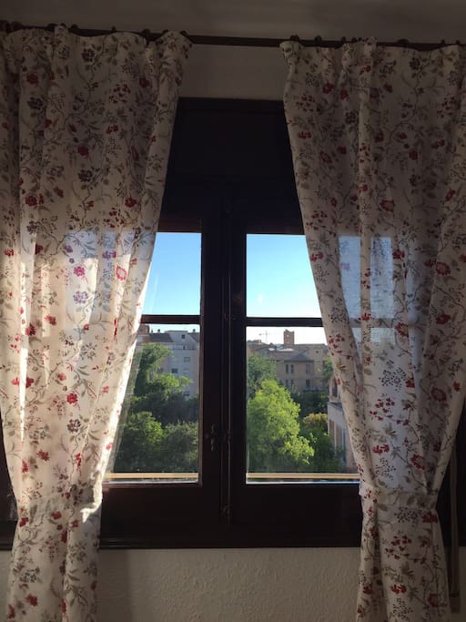 Vistas por la ventana de una de las habitaciones.