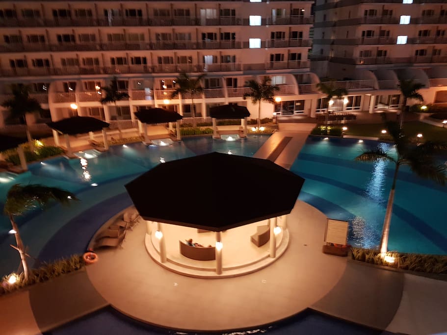 View from Balcony at Night Time
