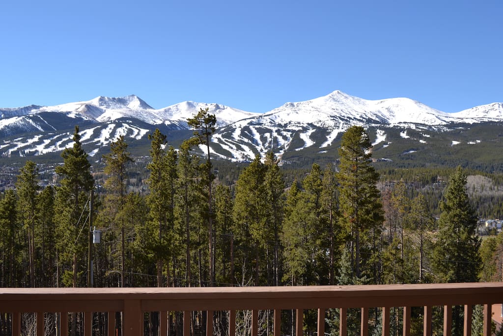 View of ski area from front deck
