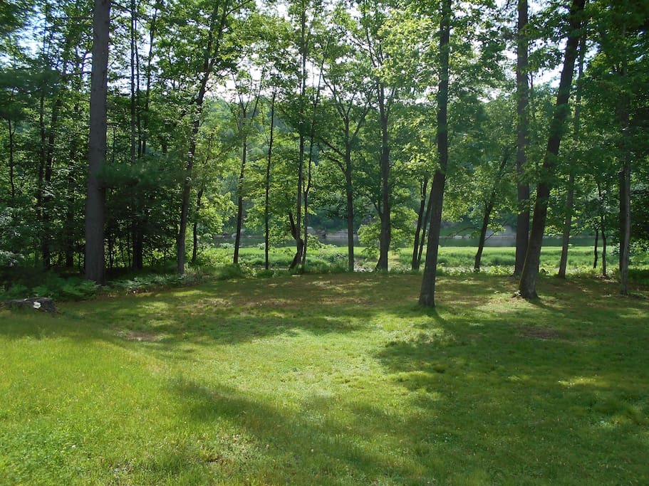 The view from the front of the cabin.