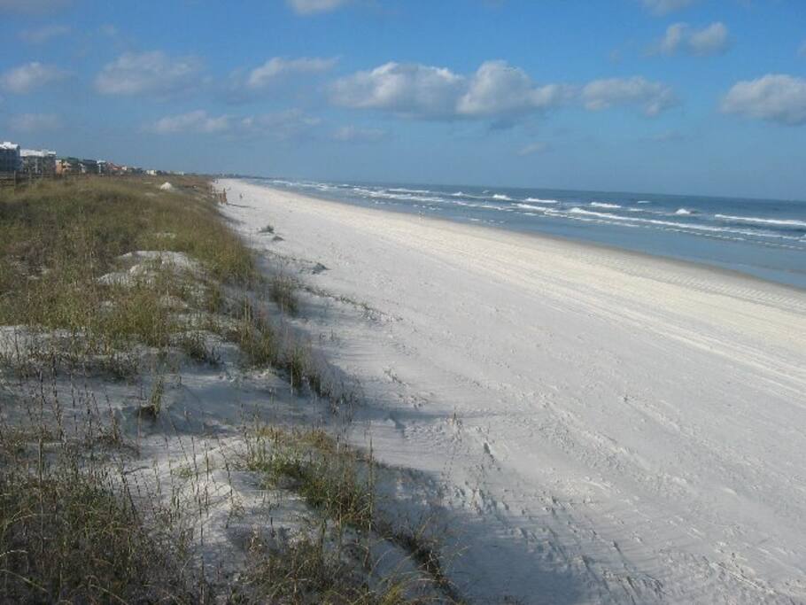 White sand on Crescent Beach