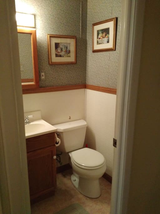 Private half bath