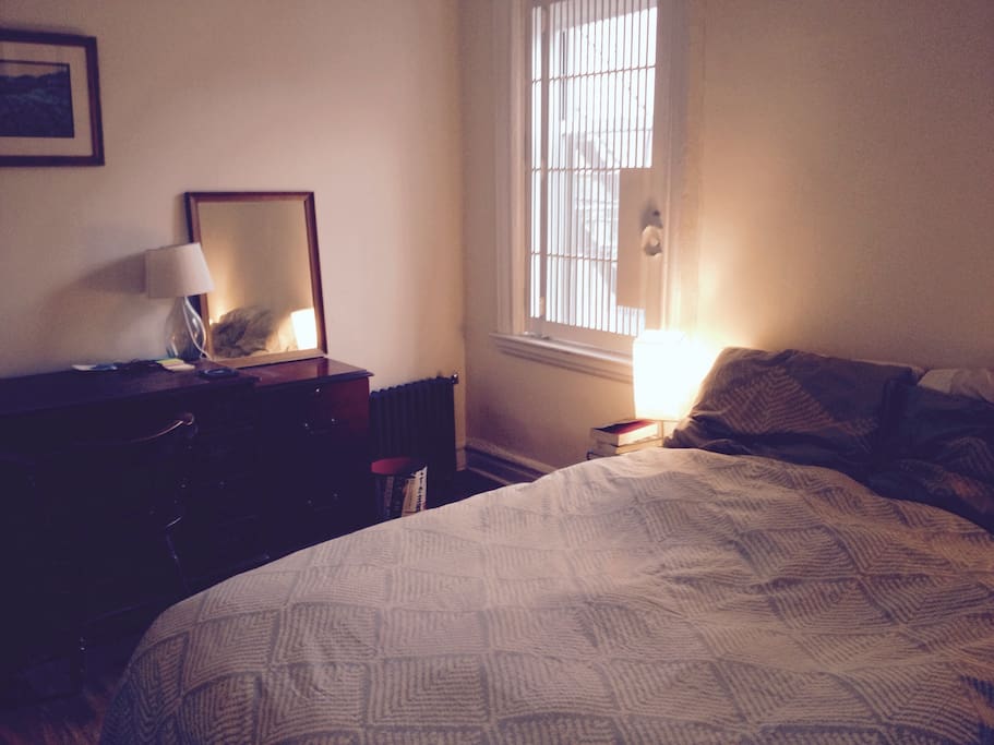 Bedroom with desk