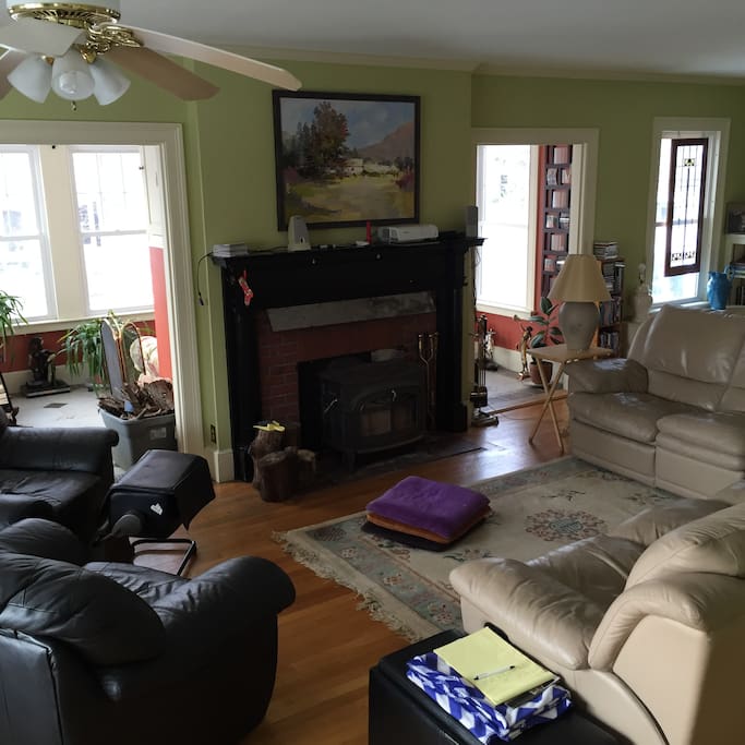 Large Living w Fireplace