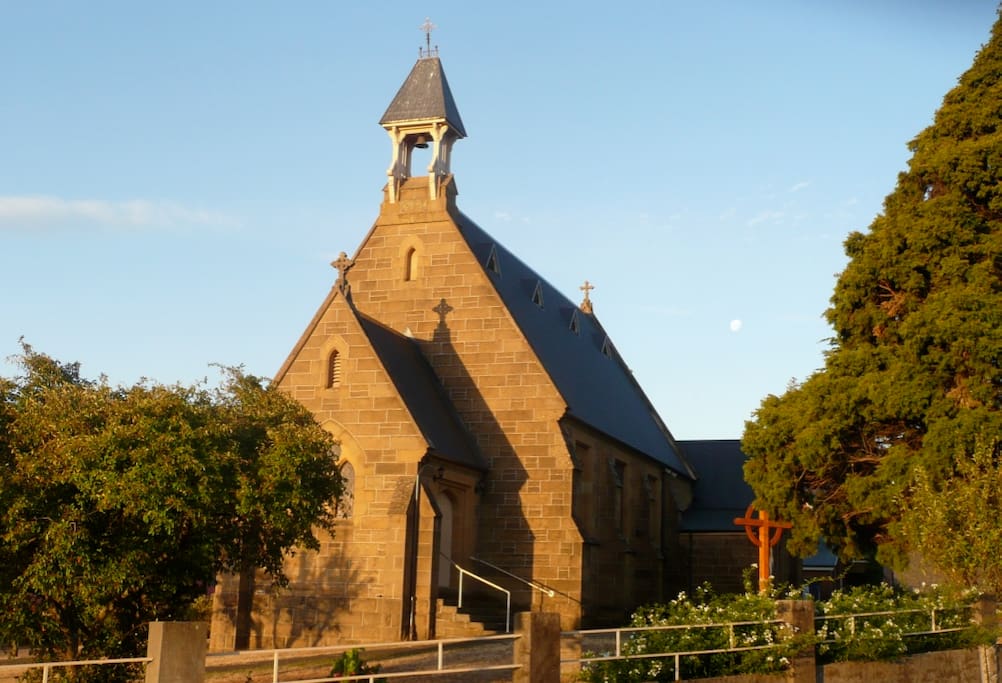 St Peters Catholic church 1887c
across the way from the cottage.