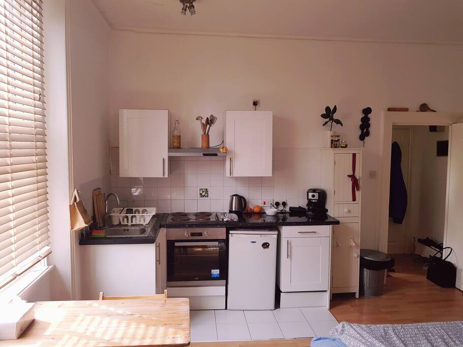 Main Living Room With Kitchen