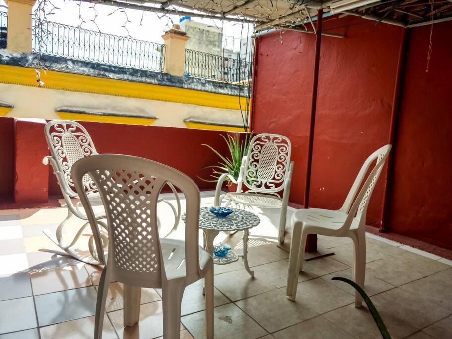 Welcome to your terrace. Full of natural light apartment.