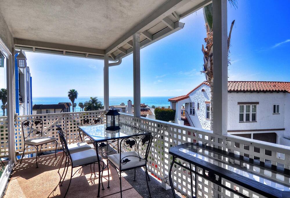 Enjoy the view from deck along with extra seating