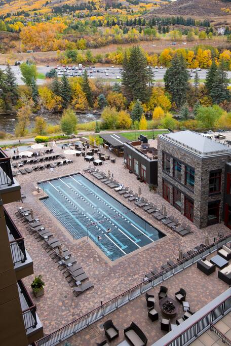25 meter saline pool open all year