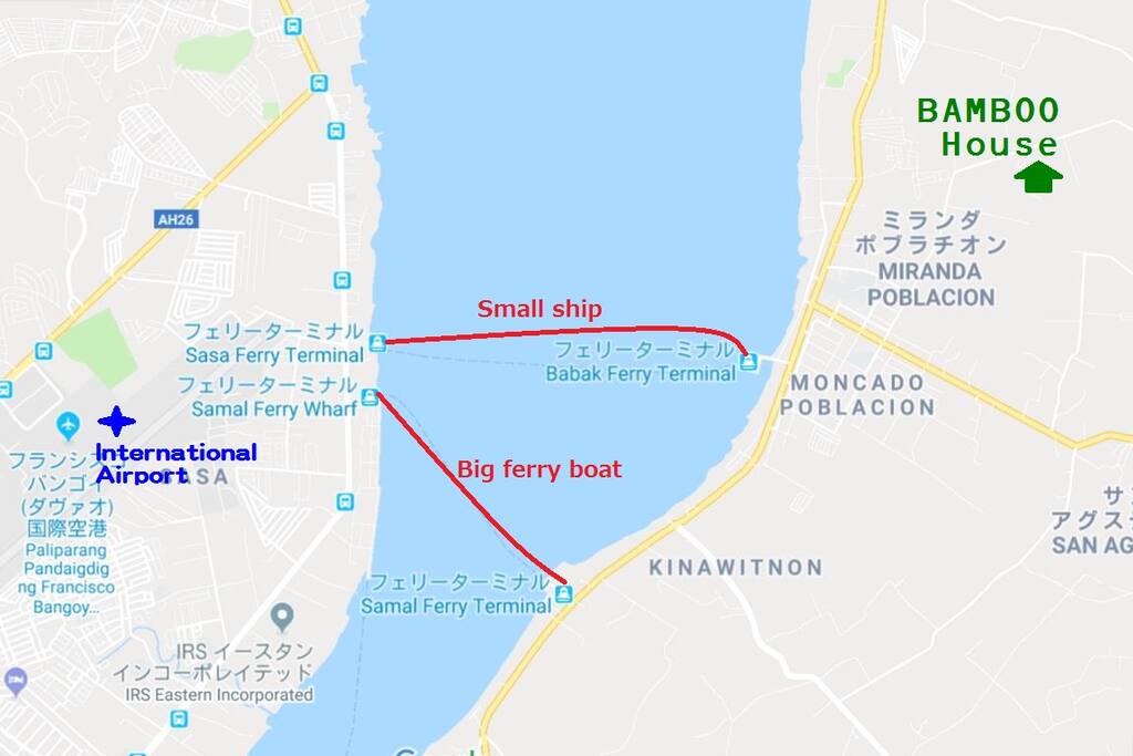 BAMBOO House Directions.
Two ways to cross the ocean.