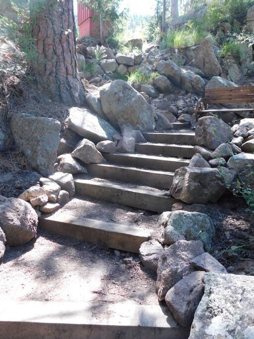 Steps to river