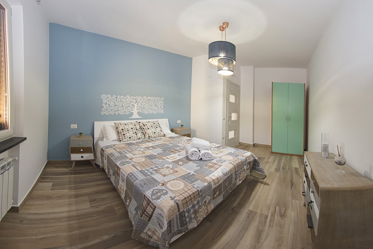 Tirkizna spavaća soba