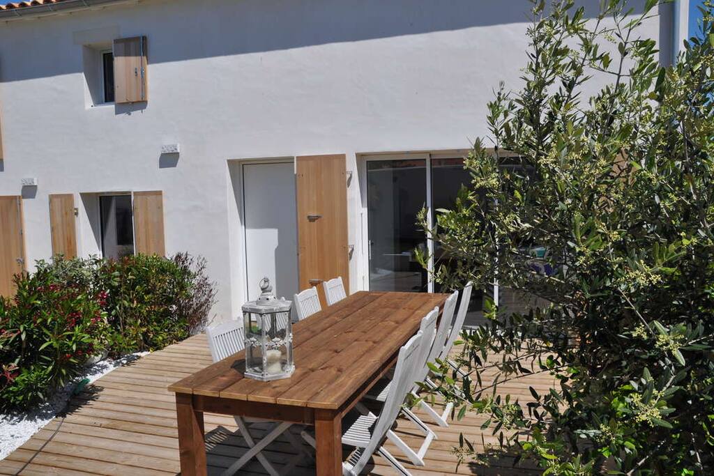 Terrasse devant "Dunes"