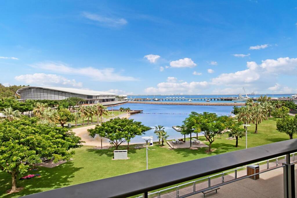 Your view from the private balcony