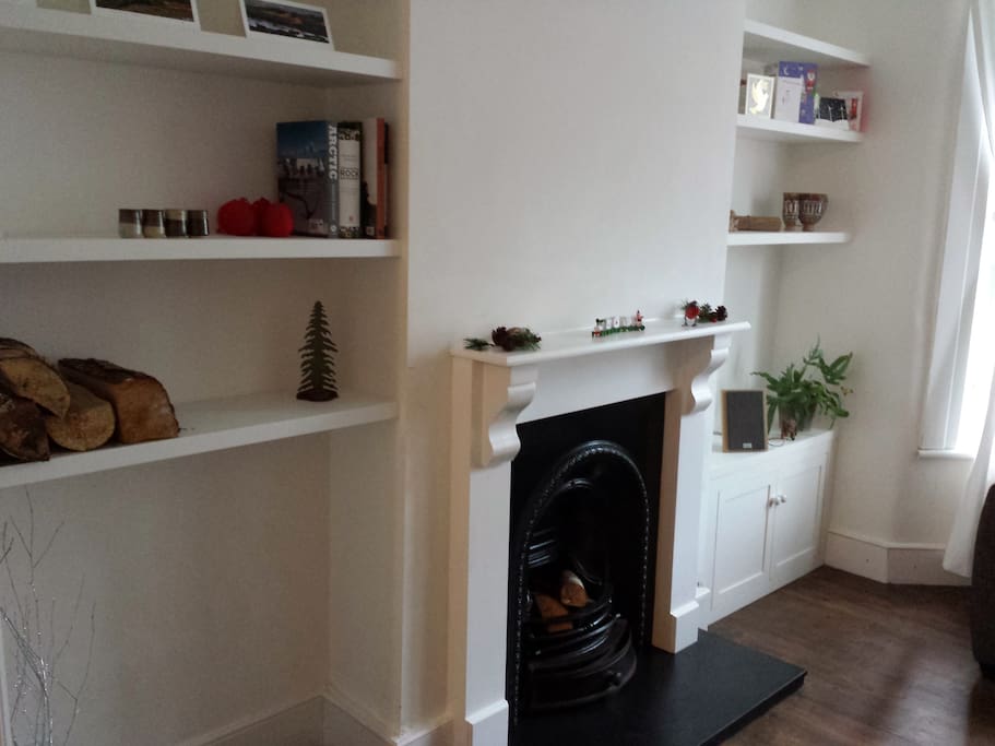 Decorative original Victorian fireplace
