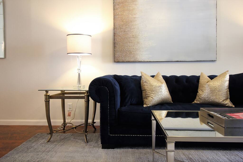 Lounge on the comfortable sofa.