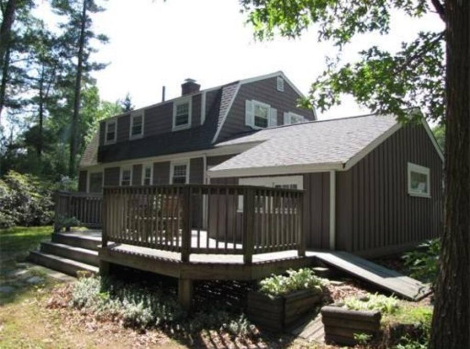 Additional outdoor space for social gatherings and a firepit.