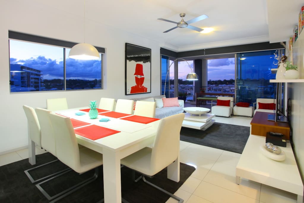 Open plan dining