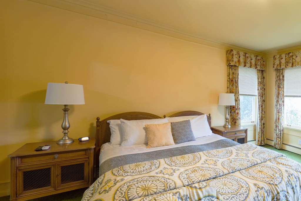 Spacious master bedroom & California King Mattress.