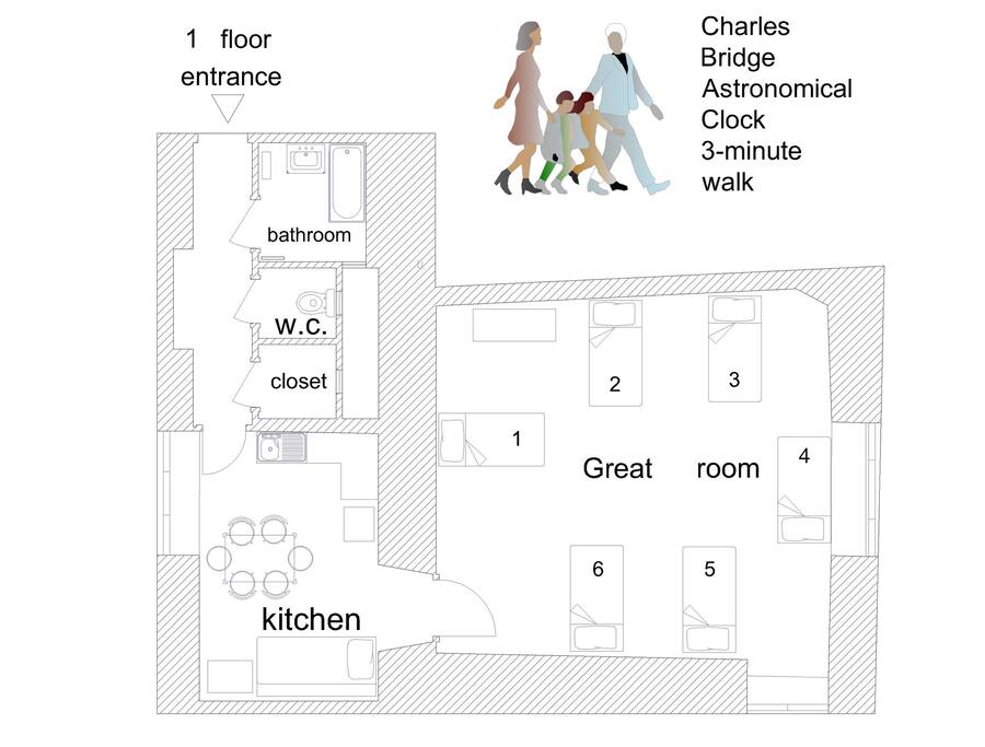 floor of the apartment