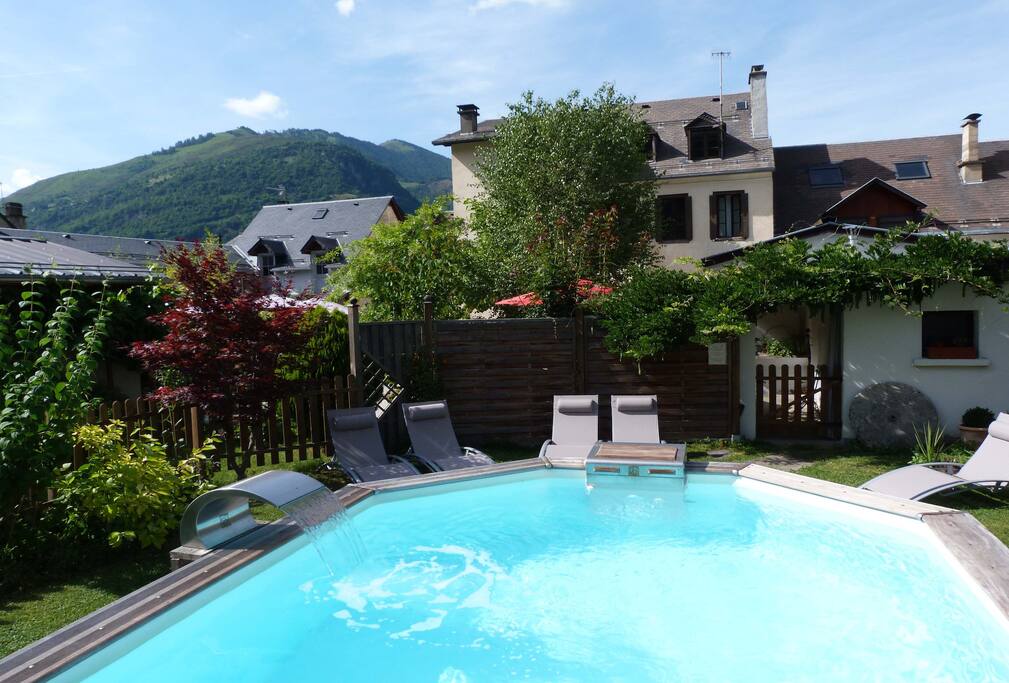 piscine en été