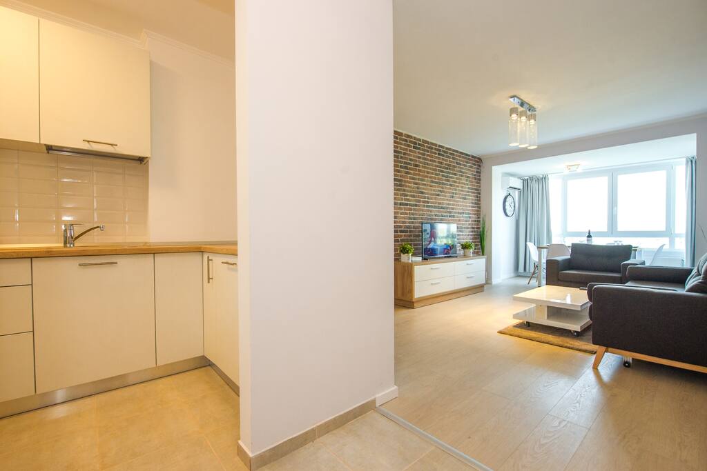living + kitchen