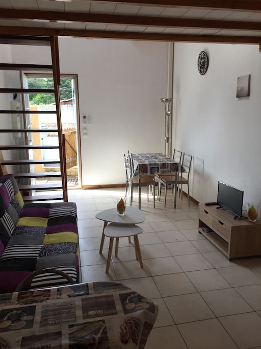 Vu du logement depuis le coin cuisine