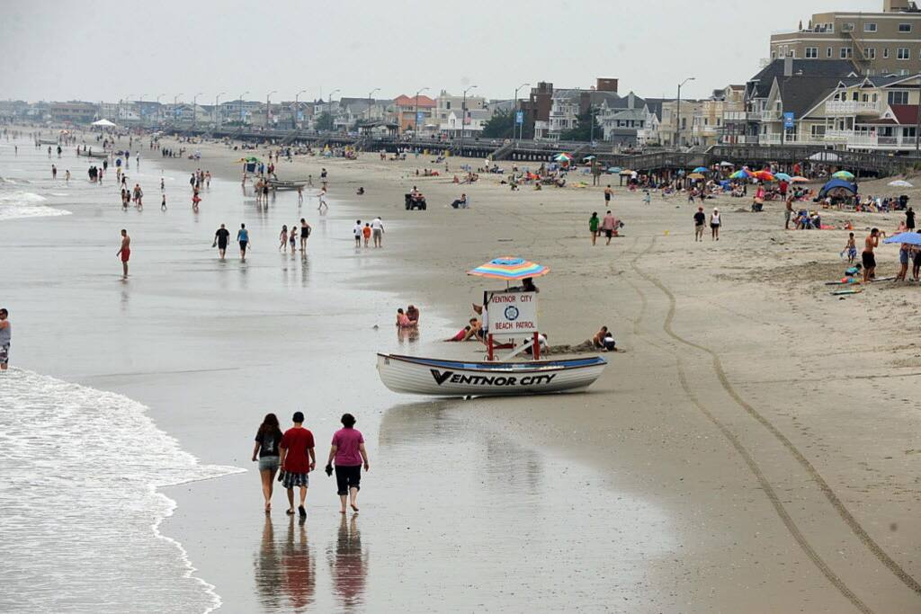 Ventnor beach in the summer.