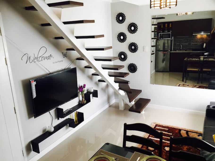 Living Area showing the Large screen TV